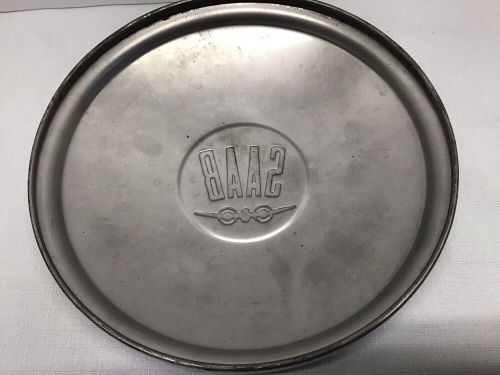 1960 - 1975 saab oem airplane 10&#034; poverty wheel cover dog dish hubcap