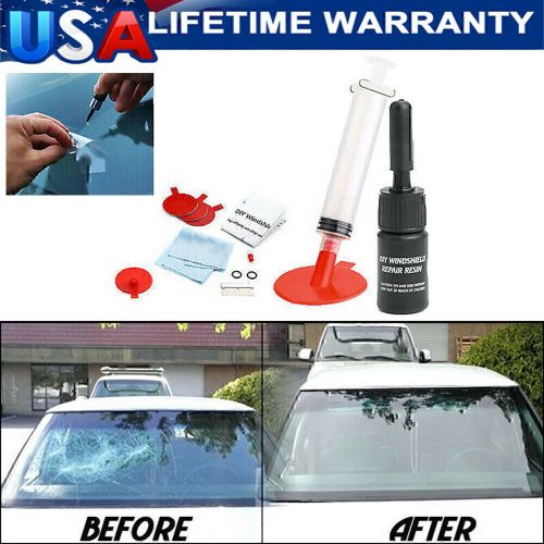 Car windshield repair tool kit fix car wind glass windscreen for chip crack pow