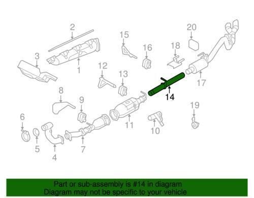 Genuine ford exhaust pipe 8c3z-6k854-c