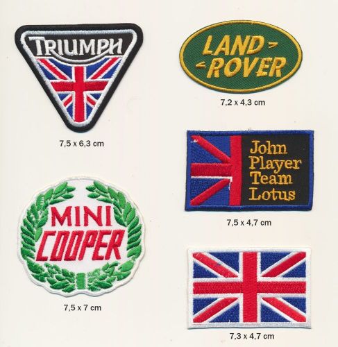 Landrover england patch patch b-stock set 5 piece car motorcycle racing b083-