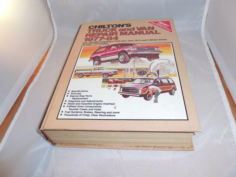 1977-1984 chiltons truck & van repair manual chevy,gm,dodge,ford,ih,jeep,nissan,