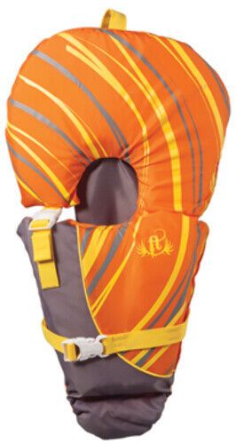 Full throttle  baby safe vest-orange/gray