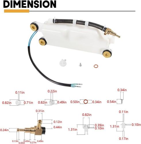 1200-8m0063190 oil tank assy for mercury outboard sportjet optimax efi 110-240hp