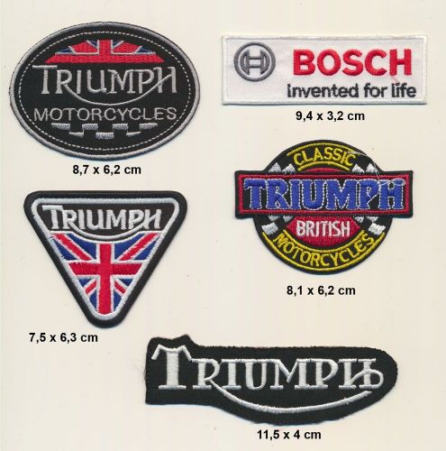 Triuph classic patch patch b-stock set 5 piece motorcycle motocycle racing b103-