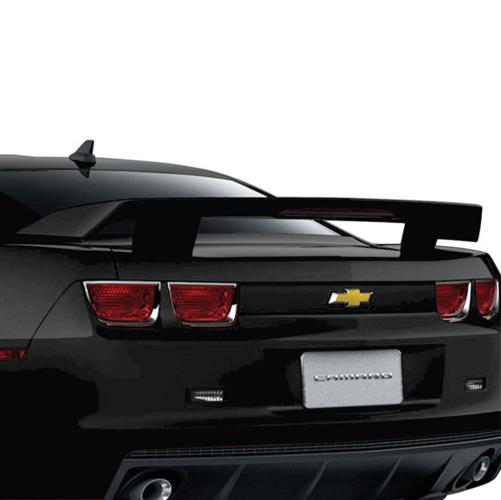 10-13 chevrolet camaro black race-inspired high wing spoiler kit by gm 20979729