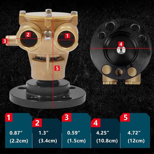 Crankshaft mounted impeller raw water pump engine cooling pump | replacemen (sr)