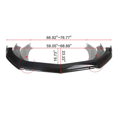 For hyundai accent body kits front bumper spoiler splitter side skirt rear lip