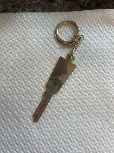 Vintage dodge dart gold plated uncut blank key door ignition keychain auto car