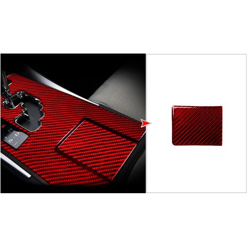 Console cup holder panel red carbon fiber cover trim for lexus is250 is350 06-12