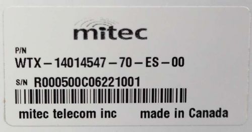 Mitec telecom inc wtx-14014547-70-es-00 ku-band block upconverter