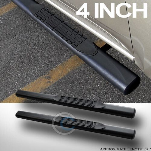 For 04-08 f150 regular 4&#034; oval matte blk side step nerf bars rail running boards