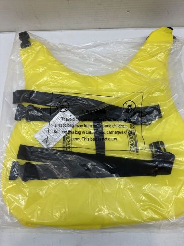 Yellow medium dog life vest for boats, water sports, swimming pools and more