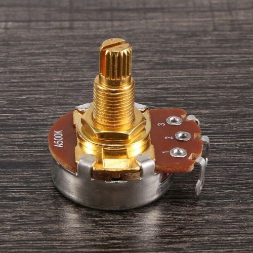 Shaft full metric sized control pots a500k audio taper potentiometer pot for 9916-