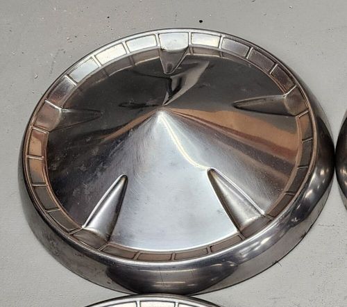 1959 plymouth hubcaps wheel covers poverty dog dish style 10&#034;