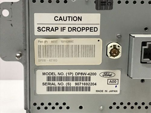 2010 ford fusion information display screen oem  fo410