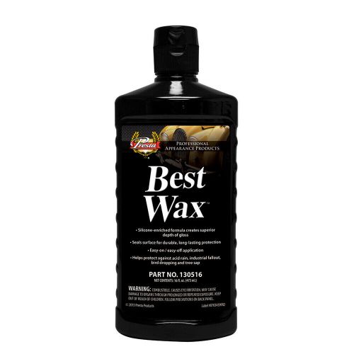 Presta best wax™ paint sealer - 16oz carnauba formula - protect &amp; enhance gloss