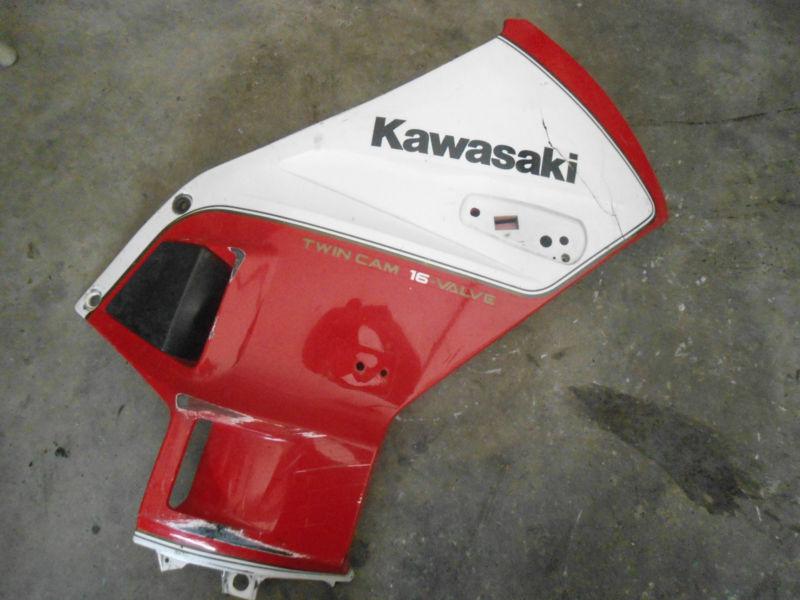 1987 kawasaki ninja zx750 zx 750 right front side cover cowl plastic fairing