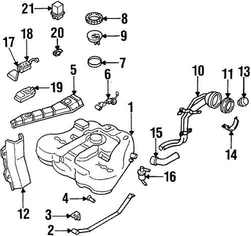 Nissan oem 250602b000 switch, fuel sending/fuel tank sending unit item#6 in pic