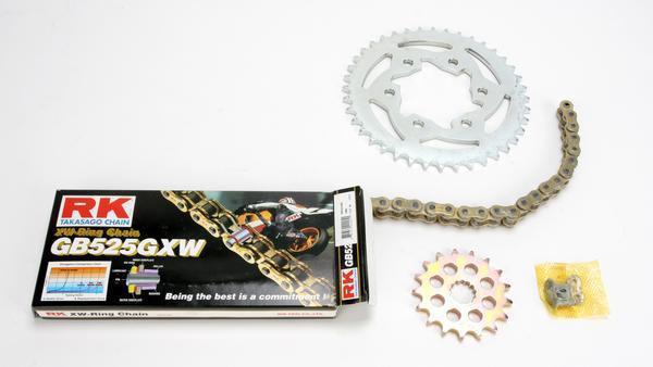 Rk chain/sprocket kit gb 525 gxw for honda cbr900rr 96-99