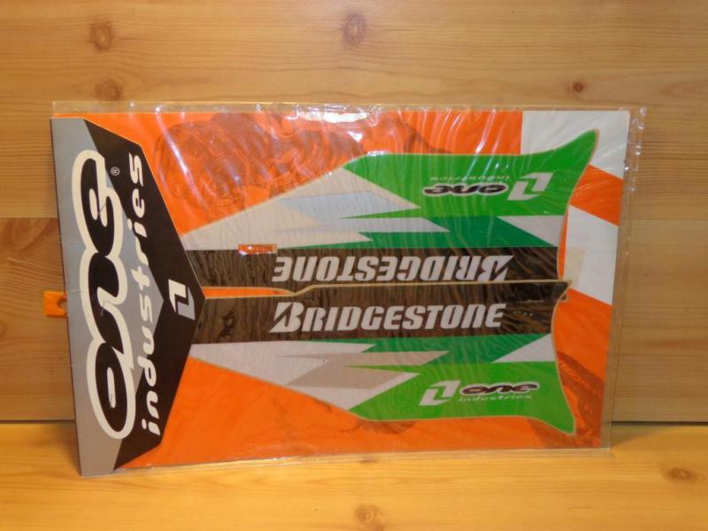 2004-05 kawasaki kx250f kx250 kx 250 f 250f front fork guard graphics one indu 1