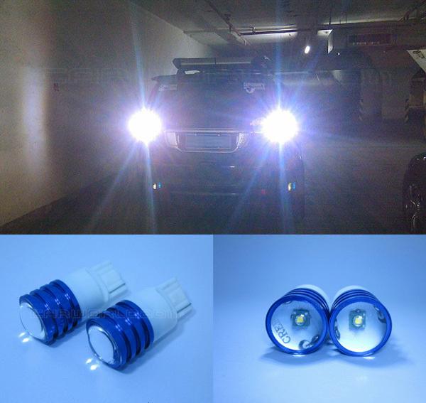 2 pcs cree-r5 supper bright reverse light bulb of t20/7440 back-up light 7440-r