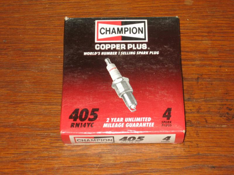 4-pack champion copper spark plugs 405 #rn14yc 