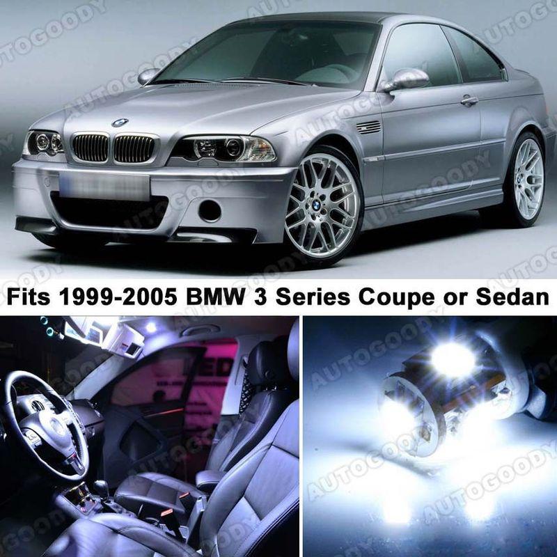 Bmw 3 series white led lights interior package kit m3 e46