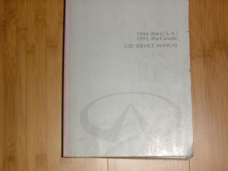 1994 usa,95 canada infiniti g20 factory repair &  service  manual, a very