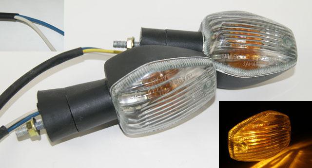 Rear turn signals light clear fit honda cbr 600 1000 rr 1100xx 125r f4 f4i rc51