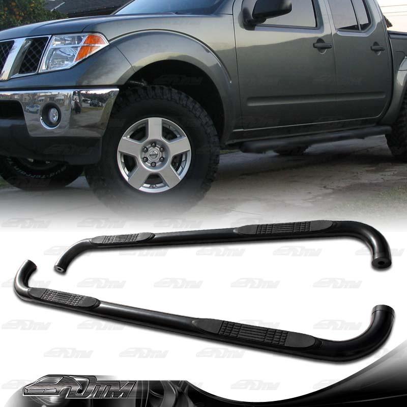 2005-2010 nissan frontier crew cab black stainless steel nerf side step bar