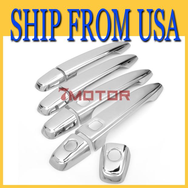 Us new fit for 07-11 toyota camry chrome door handle cover trim smart key