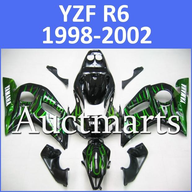 Fit yamaha yzfr6 98 99 00 01 02 yzf r6 1998 1999 2000 2001 2002 fairing h9 d10