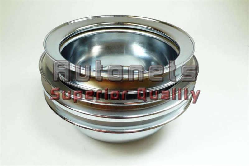 Chrome steel ford mustang 289 crankshaft lower pulley 65-66 triple groove