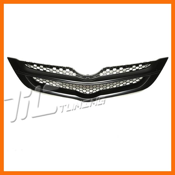 07 08 toyota yaris s sedan grille to1200294 painted matte black honey comb grids