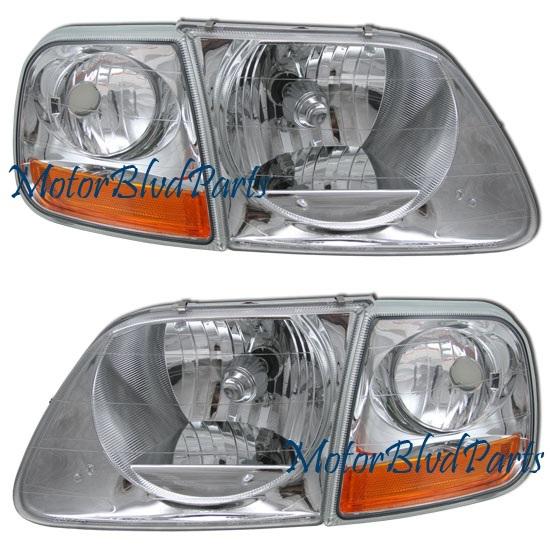 01-03 f150 lightning headlight+corner lights right+left