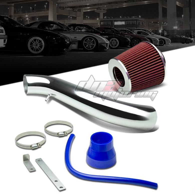 95-99 mit eclipse/talon na short ram racing air intake+red tapered filter kit