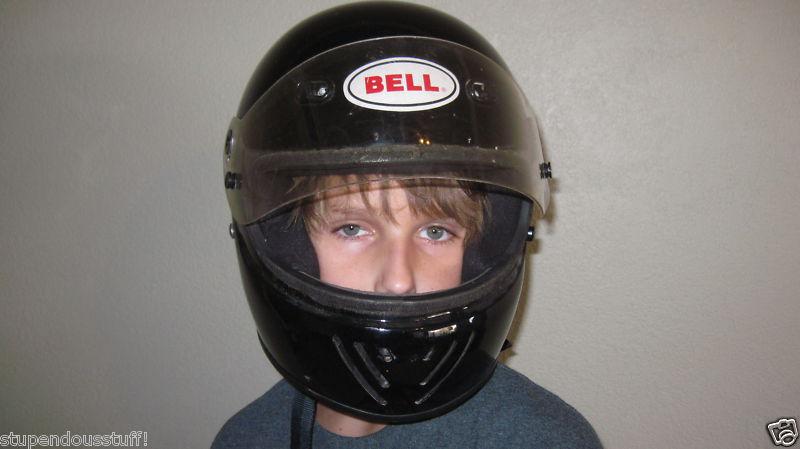  bell rs iii black motorcycle helmet mens size small snell approved dot 