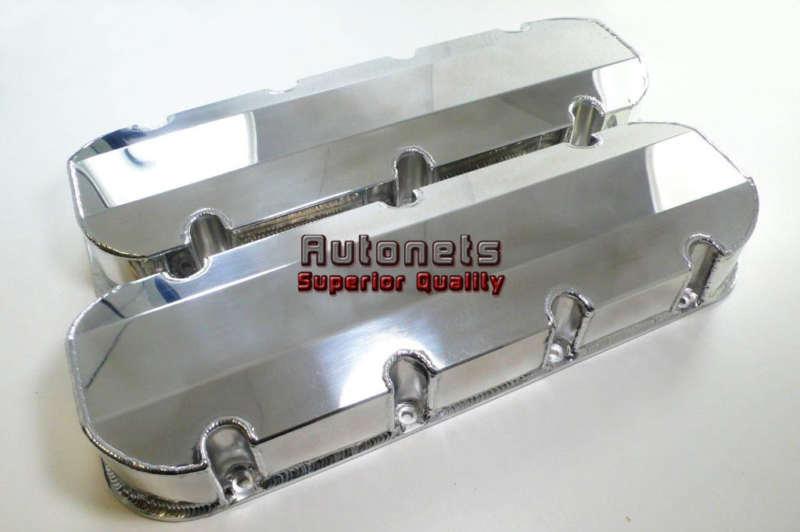 Fabricated polished aluminum big block chevy 396 427 502 valve cover bbc tall