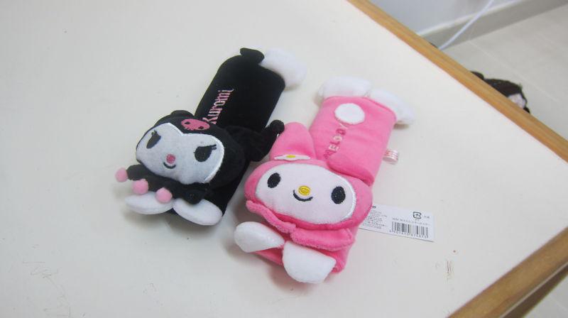 Melody and kuromi head shoulder pad car belt cover/baby stroller/ car seat belt