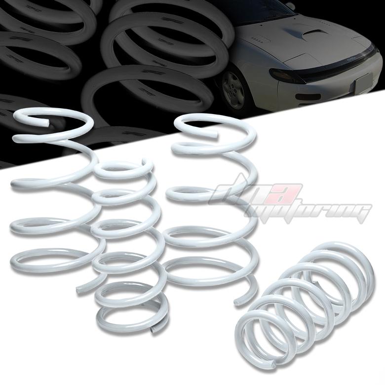 90-99 toyota celica 2" drop suspension white racing lowering spring 285f/235r lb