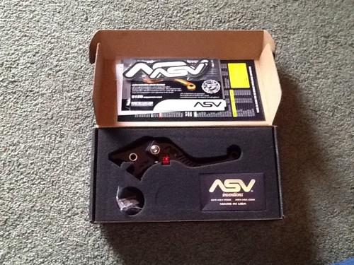 Asv levers c/5 series brc520-sk black shorty - sport bike front brake lever
