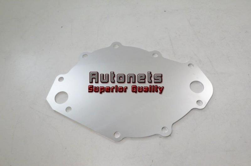 Billet aluminum big block ford 429 460 electric water pump backing plate bbf