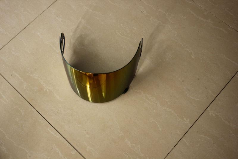 Golden mirror visor fits arai rr4 rx7 corseir condor rr rr3 3 4 viper gt astro