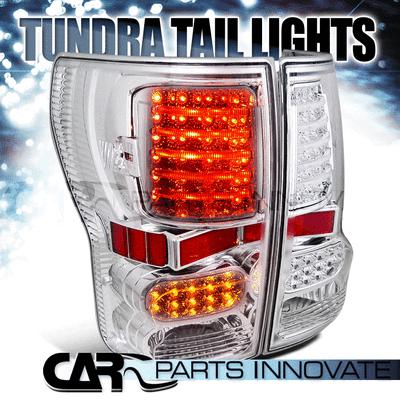 2007-2012 toyota tundra clear led tail lights brake signal lamps