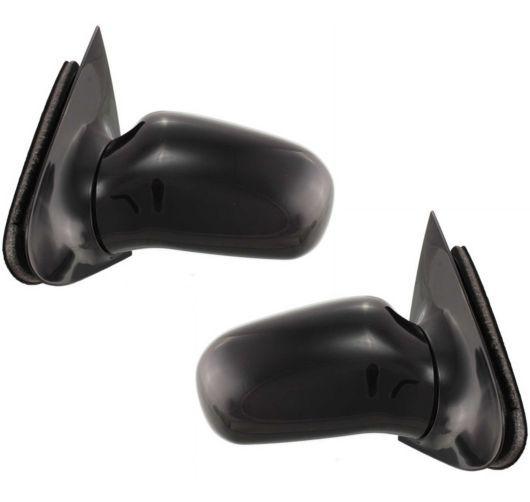 New pair set manual side mirror glass housing chevy cavalier pontiac sunfire