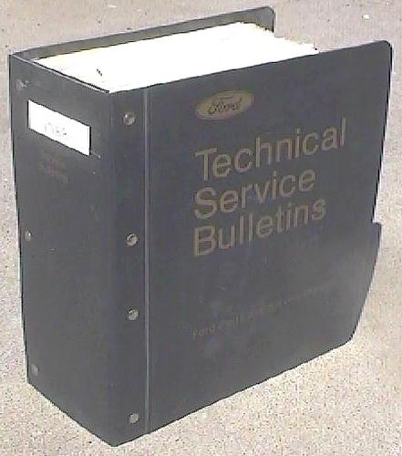 1988 88 ford car truck technical service bulletins binder dealer oem repair shop