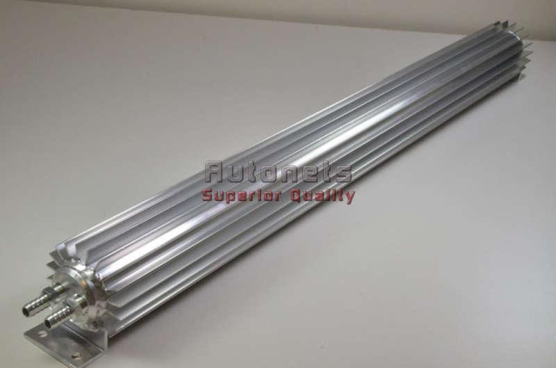 30" dual pass aluminum finned transmission oil cooler universal fit