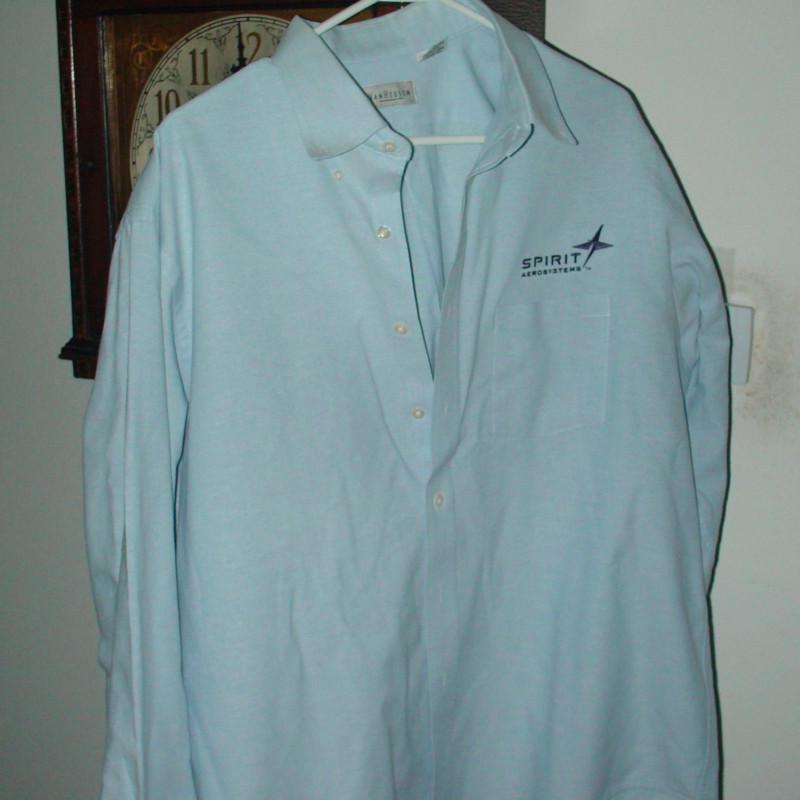 Spirit aerosystems light blue extra large men's long sleeve with logo 