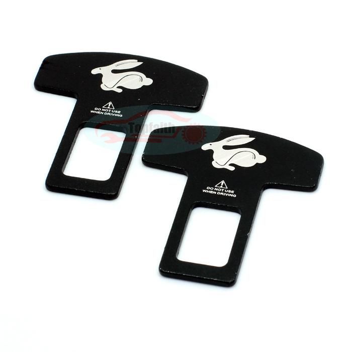 2x safety seat belt buckle alarm clasp stopper eliminator for volkswagen rabbit