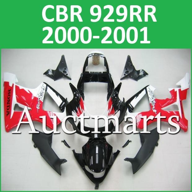 Fit honda 00 01 cbr929rr cbr 929 rr 2000 2001 fairing kit abs plastic i14 c03